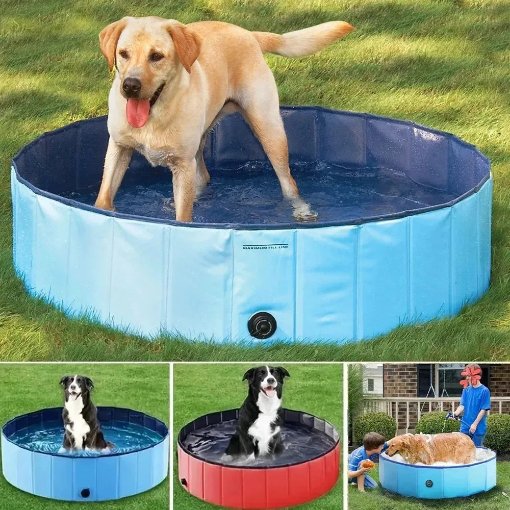 Pet Supplies Foldable Large Dog Bath Pet Pool Golden Retriever Swimming Pool Bath Cat Bath Baby Bath  Dog Swimming Pool Outdoor