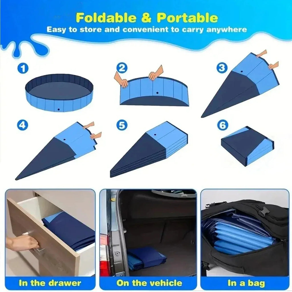 Pet Supplies Foldable Large Dog Bath Pet Pool Golden Retriever Swimming Pool Bath Cat Bath Baby Bath  Dog Swimming Pool Outdoor